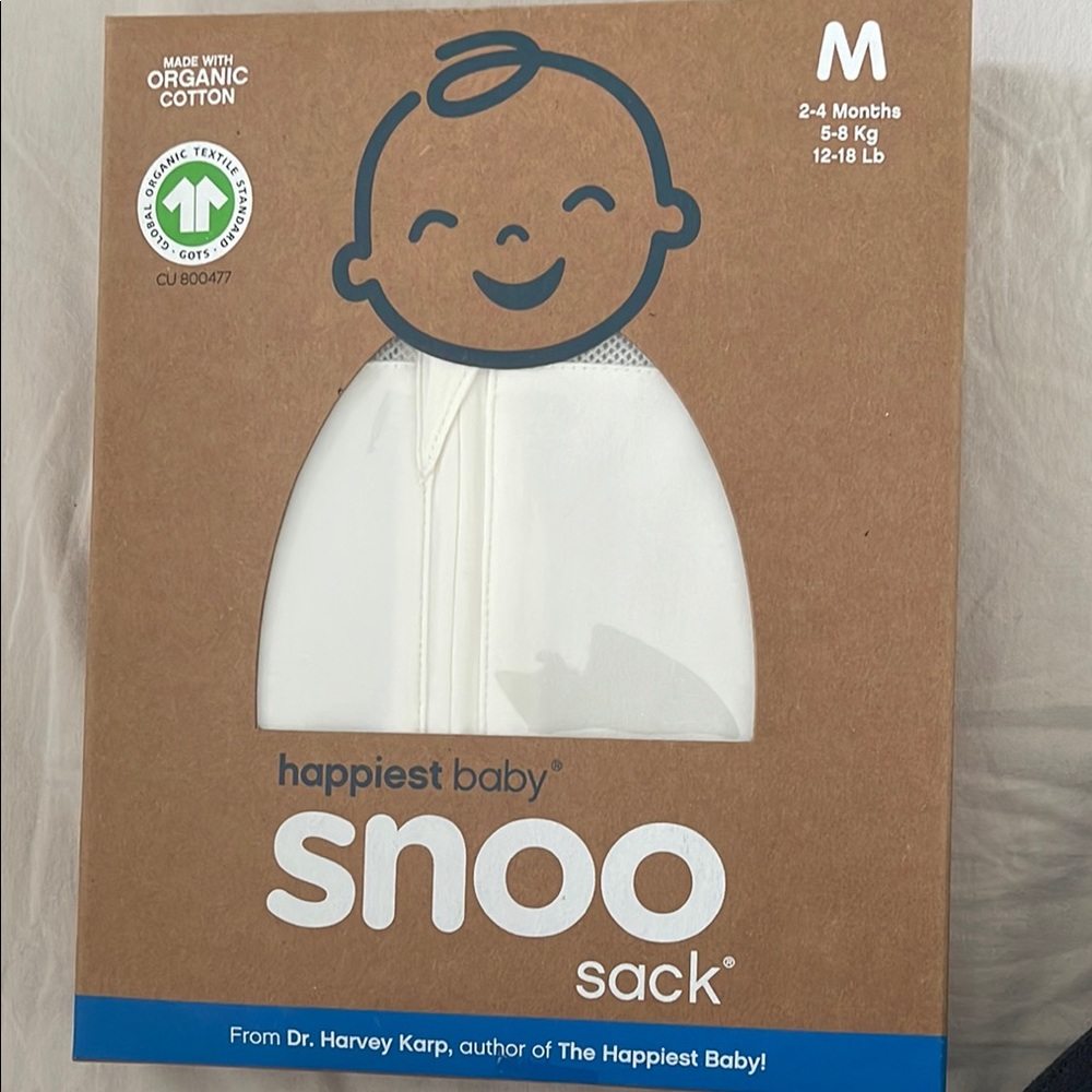 NWT Happiest Baby Snoo Sack - Cream